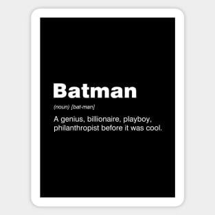 Bat definition Sticker